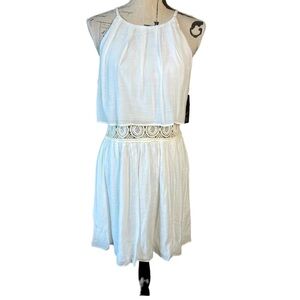 BCX white summer sundress, mini Juniors